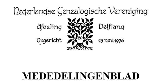 Index Mededelingenblad Delfland 1991/2021