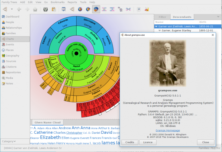 Gramps installeren en gebruiken, een GRATIS genealogieprogramma voor Windows, Macintosh en Linux/UNIX