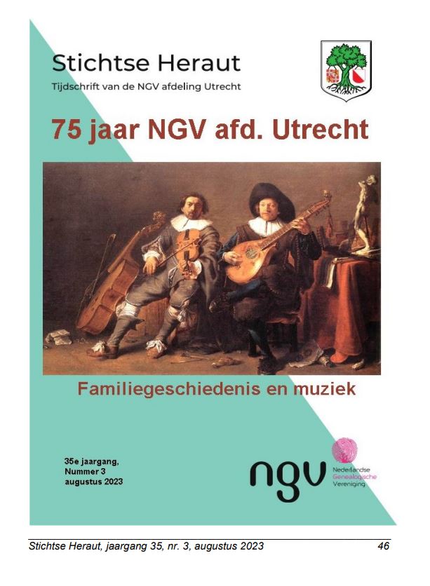 UTR -Stichtse Heraut jaargang 35, nr 3, augustus 2023