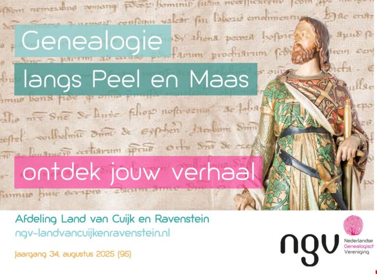 LVC – Genealogie langs Peel en Maas – augustus 2025