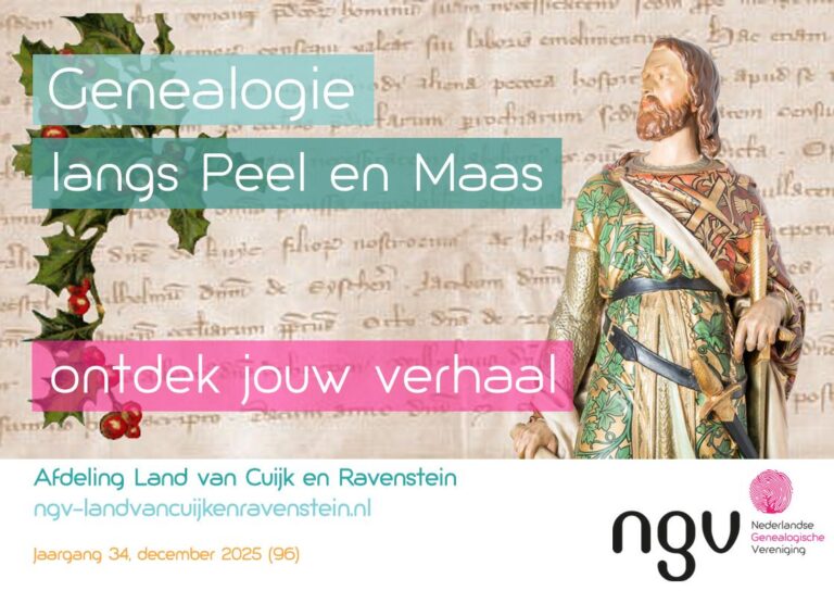 LVC – Genealogie langs Peel en Maas – december 2025